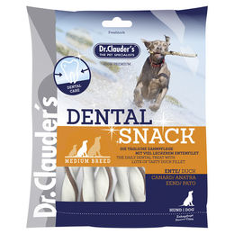 Dr. Clauder's Dental Zahnpflege-Snack Ente für Hunde Medium Breed Adult mit hohem Fleischanteil 170 g - 80 g – Bild 1 von 6