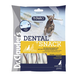 Dr. Clauder's Dental Zahnpflege-Snack Hund Huhn Medium Breed Adult mit hohem Fleischanteil und ohne Zucker 170 g - 170 g – Bild 1 von 5