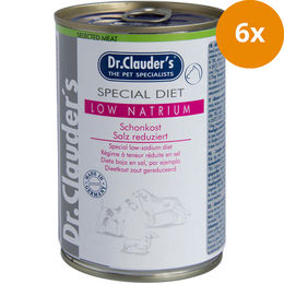 Produktbild von Dr. Clauder's Hund Nassfutter Special Diet Low Natrium mit Huhn und Rind 6 x 400g Dose mit niedrigem Phosphorgehalt