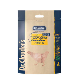 Produktbild von Dr. Clauder's Hundesnack Stripes Large Hühnerfleisch Trockenfleisch mit hohem Fleischanteil 80 g - 80 g