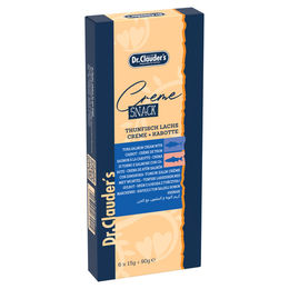 Dr. Clauder's Katzen Paste Thunfisch Lachs mit Karotte 6 x 15 g - 8 x 90 g – Bild 1 von 1