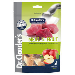 Dr. Clauder's Meat'n'Fruit Hundesnack Apfel & Huhn mit hohem Fleischanteil ohne Zucker 80 g - 80 g – Bild 1 von 4
