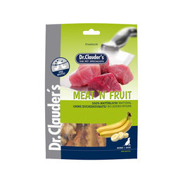 Dr. Clauder's Meat'n'Fruit Hundesnack Banane & Huhn mit hohem Fleischanteil ohne Zucker 80g - 80 g – Bild 1 von 5