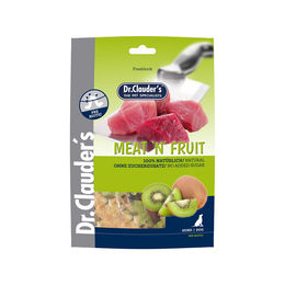 Dr. Clauder's Meat'n'Fruit Hundesnack Kiwi & Hühnchen ohne Zucker 10 x 80 g - 10 x 80 g – Bild 1 von 7