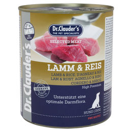 Dr. Clauder's Selected Meat Lamm und Reis Hundefutter Nass mit Stückchen in Sauce 6 x 800 g - 6 x 800 g – Bild 1 von 5