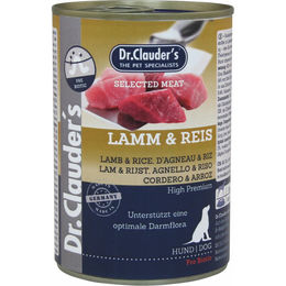 Dr. Clauder's Selected Meat Prebiotics Hund Nassfutter Lamm und Reis Adult 6 x 400 g - 6 x 400 g – Bild 1 von 11