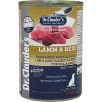 Produktbild von Dr. Clauder's Selected Meat Prebiotics Hund Nassfutter Lamm und Reis Adult 6 x 400 g - 6 x 400 g