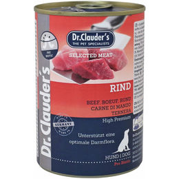 Dr. Clauder's Selected Meat Prebiotics Rind Nassfutter für ausgewachsene Hunde 6 x 400 g - 6 x 400 g – Bild 1 von 12