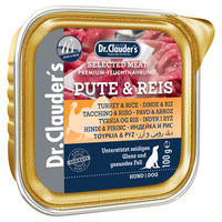 Produktbild von Dr. Clauder's Selected Meat ProHair & Skin Hund Nassfutter Pute & Reis 30 x 100 g - 30 x 100 g
