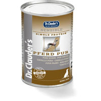Produktbild von Dr. Clauder's Selected Meat Sensible Pferd Pur Hundefutter Monoprotein Adult 6 x 400 g - 6 x 400 g