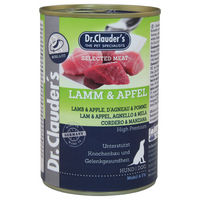 Produktbild von Dr. Clauder's Selected Meat Sensitive Hund Lamm & Apfel mit PreBiotics 6 x 400 g Dose - 6 x 400 g
