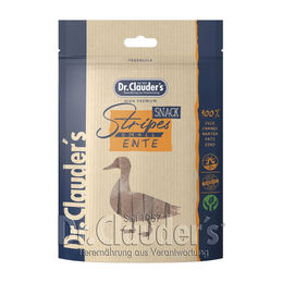 Dr. Clauder's Stripes Large Hundesnack Entenfleisch Trockenfleisch mit hohem Fleischanteil 80 g - 80 g – Bild 1 von 3