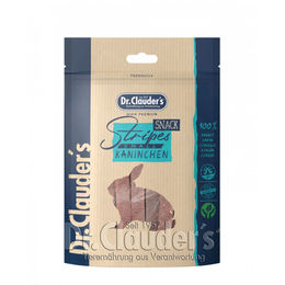 Dr. Clauder's Stripes Small Hundesnack Kaninchen Trockenfleisch Monoprotein 80 g - 80 g – Bild 1 von 4