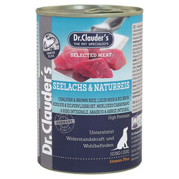 Dr. Clauder Selected Meat Hundefutter Seelachs und Reis 6x 400 g - 6 x 400 g – Bild 1 von 2