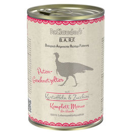 Dr. Clauders B.A.R.F. Komplettmenü Putengeschnetzeltes für Adult Hunde 400 g - 6 x 400 g – Bild 1 von 3