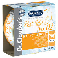 Produktbild von Dr. Clauders Best Filet No. 2 Hähnchenbrust Katzen Leckerli 70 g - 24 x 70 g