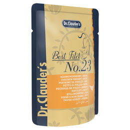 Produktbild von Dr. Clauders Best Filet No. 23 Hähnchenbrust mit Reis in Soße für Katzen Adult 12 x 100 g - 100 g