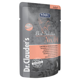 Dr. Clauders Best Selection Adult No. 4 Katzenfutter Lachs und Huhn mit Quinoa getreidefrei 16 x 85 g - 16 x 85 g – Bild 1 von 5