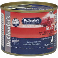 Produktbild von Dr. Clauders Selected Meat Hunde Nassfutter Rind mit Prebiotics für Adult 6 x 200 g - 6 x 200 g