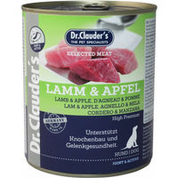 Produktbild von Dr. Clauders Selected Meat Lamm & Apfel Hund Nassfutter Adult 6 x 800 g - 6 x 800 g