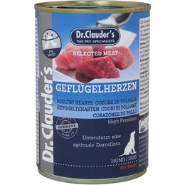 Dr. Clauders Selected Meat Prebiotics Hundefutter mit Geflügelherzen Adult 6x 400 g - 6 x 400 g – Bild 1 von 5