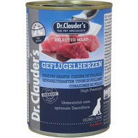 Produktbild von Dr. Clauders Selected Meat Prebiotics Hundefutter mit Geflügelherzen Adult 6x 400 g - 6 x 400 g
