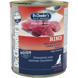 Dr. Clauders Selected Meat Rind Hundefutter Adult mit hohem Fleischanteil und Prebiotics 800 g - 6 x 800 g – Bild 1 von 12