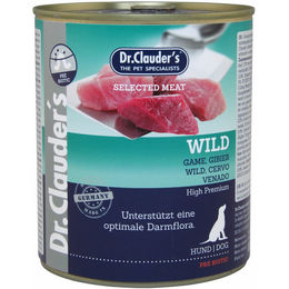 Dr. Clauders Selected Meat Wild Hundefutter Nass Adult Getreidefrei mit hohem Fleischanteil 6x 800 g - 6 x 800 g – Bild 1 von 4