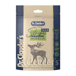 Dr. Clauders Stripes Small Hundesnack Hirsch Trockenfleisch mit hohem Fleischanteil 80 g - 10 x 80 g – Bild 1 von 4
