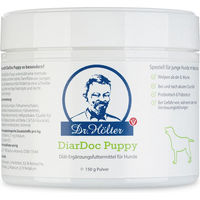 Produktbild von Dr. Hölter DiarDoc Puppy Verdauungszusatz für Welpen mit Probiotika und Elektrolyten als Pulver 150g