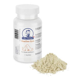 Produktbild von Dr. Hölter DiarDoc Zym Verdauungsenzyme Pulver für Hunde zur Magen-Darm-Unterstützung 40 g - 40 g