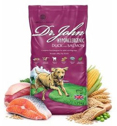 Dr John Hundefutter Ente und Lachs Adult Hypoallergen Monoprotein 12,5 kg - 12,5 kg – Bild 1 von 2