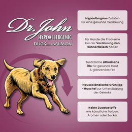 Dr John Hundefutter Ente und Lachs Adult Hypoallergen Monoprotein 2 kg - 2 kg – Bild 1 von 2