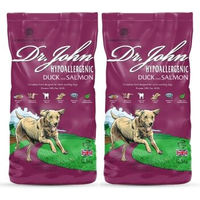 Produktbild von Dr John Hundefutter Ente und Lachs Adult Hypoallergen Monoprotein 2x12,5 kg