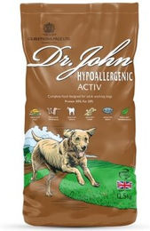 Dr John Hyppoallergen Aktiv Trockenfutter Huhn und Reis für erwachsene Hunde 12,5 kg - 12,5 kg – Bild 1 von 3