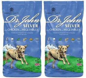 Dr John Silver Hundetrockenfutter Huhn mit Gemüse Light für Adult 2x4 kg – Bild 1 von 3