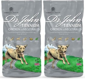 Dr John Trockenfutter Huhn mit Gemüse Titanium für Hunde 2x4 kg - 2 x 4 kg – Bild 1 von 3