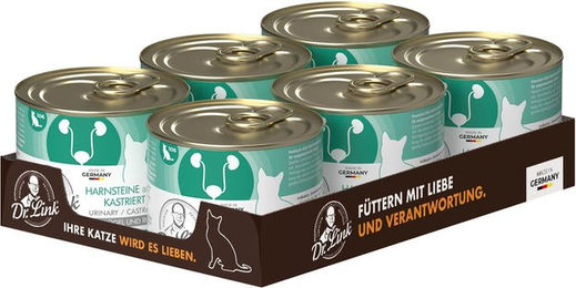 Dr. Link Spezial-Diät Harnsteine Struvit Urinary Castrated Geflügel und Rind für Katzen – Bild 1 von 2