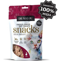 Produktbild von Dr. Malou Gefriergetrocknete Entenbrust Fleischwürfel Katzen Leckerli 50g
