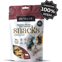 Produktbild von DR MALOU Gefriergetrocknete Lammleber Leckerlis für Katzen 50g