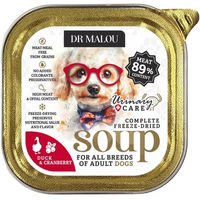 Produktbild von DR MALOU Gefriergetrocknete Suppe Ente mit Cranberry Urinary Diätfutter für Hunde getreidefrei 12g