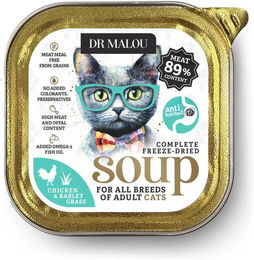 DR MALOU Gefriergetrocknete Suppe Huhn mit Gerstenkraut Getreidefrei Nassfutter für Katzen Adult 12g – Bild 1 von 1