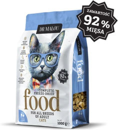 Produktbild von DR MALOU Gefriergetrocknetes Katzenfutter Ente und Lamm für erwachsene Katzen getreidefrei 1 kg
