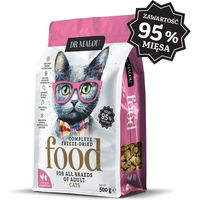 Produktbild von DR MALOU Gefriergetrocknetes Katzenfutter Huhn und Hühnerherzen Getreidefrei 500g