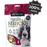 Produktbild von DR MALOU Hundeleckerli Fleischwürfel aus 100 % gefriergetrockneter Entenbrust, getreidefrei und hypoallergen, 50g