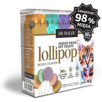 Produktbild von Dr. Malou Lollipop Mixed Flavor Gefriergetrocknete Fleischlutscher für Katzen mit Huhn 25g