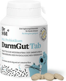 Dr. SAM DarmGutTab Prä- und Probiotikum für die Magen-Darm-Gesundheit und Verdauung in Tablettenform – Bild 1 von 3