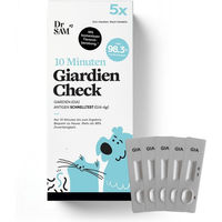Produktbild von Dr. Sam Giardien Antigen Selbsttest für Hunde und Katzen 5er Set