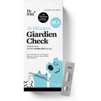 Produktbild von Dr. SAM Giardien Schnelltest für Hunde und Katzen zum Nachweis von Darmparasiten 1er Set