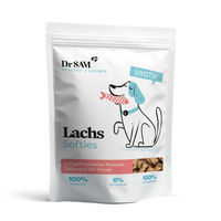 Produktbild von Dr. SAM Hund Leckerlis Lachs Softies glutenfrei mit hohem Fleischanteil 150g - 150 g